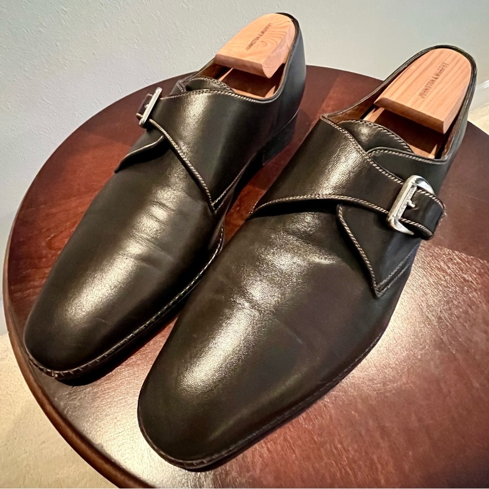 A Testoni men’s 12 monk strap Italy
